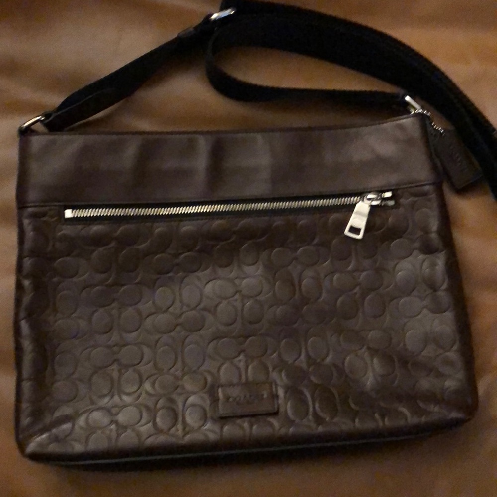COACH Leather Messenger/Crossbody Bag